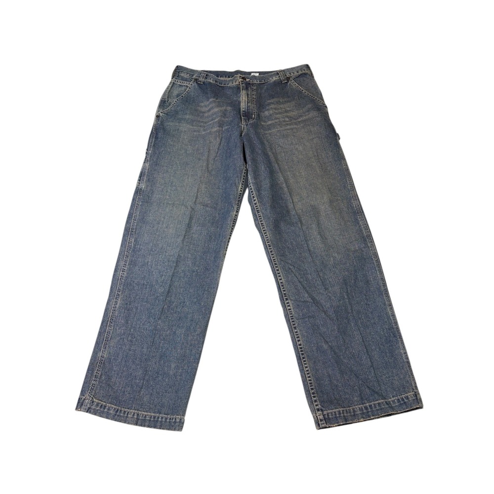 Vtg Abercrombie‎ & Fitch Jeans Men Size 36x31 Blue Carpenter USA 90s Baggy Skate